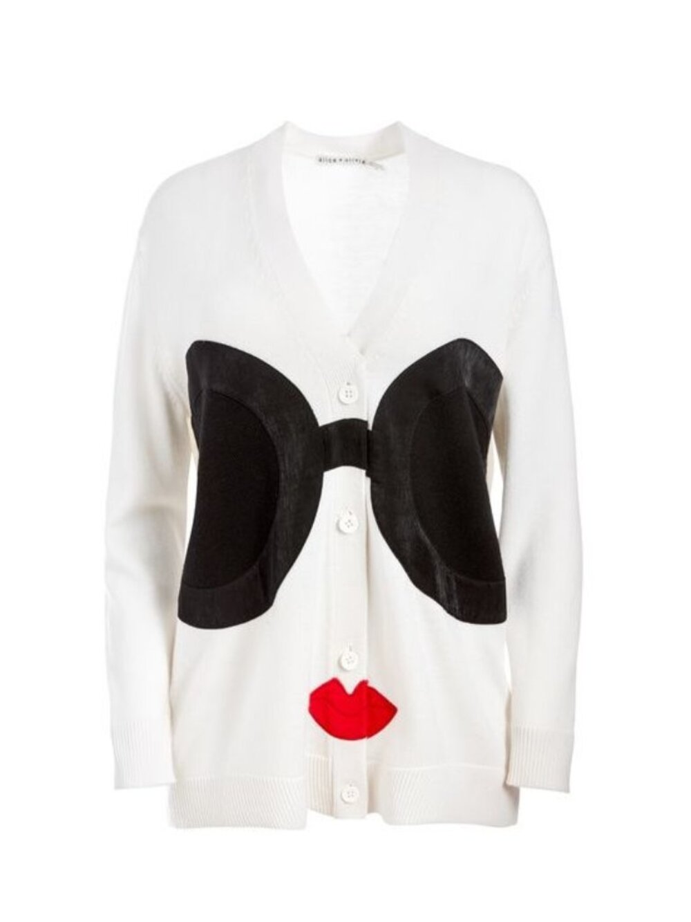 Alice + Olivia BRADFORD STACE FACE GRANDPA CARDIGAN Size Medium